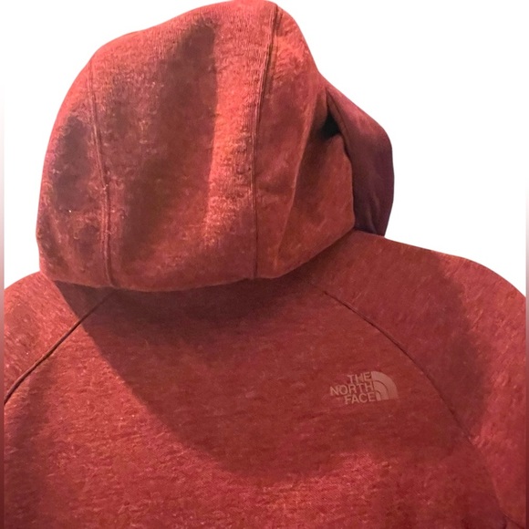 The North Face Red  jacket with Hood and High Collar.Size Medium - Picture 11 of 12